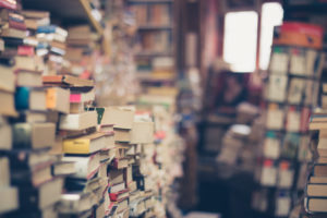 messy library